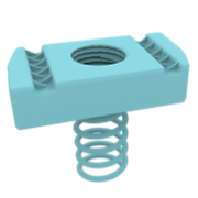 M10 Long Spring Channel Nut BZP